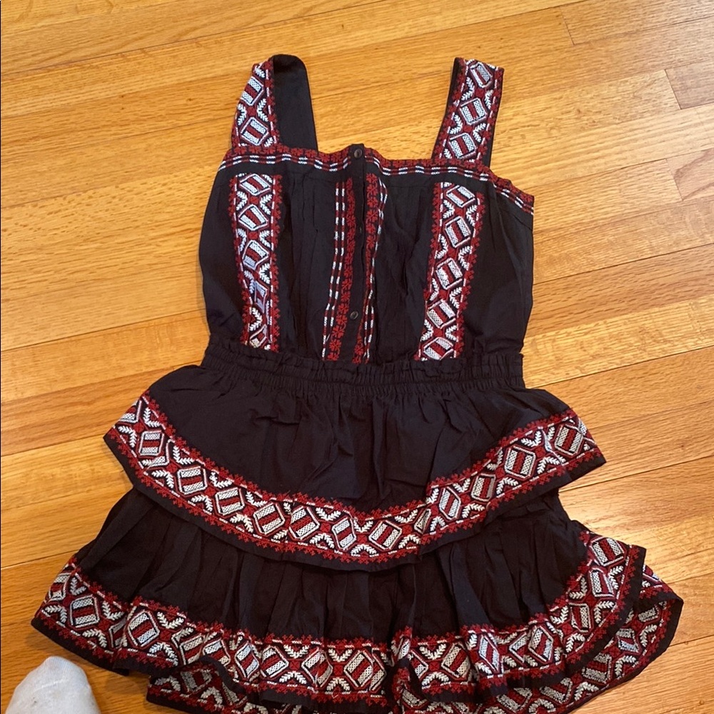 Kids Black and Red Embroidered Costume